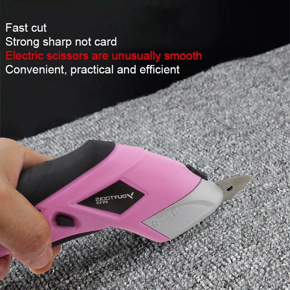 20W Elektrische Schaar Multipurpose Stof Auto Cutter Cordless Kleermakers Schaar Oplaadbare Voor Snijden Kledingstuk Handheld Schaar