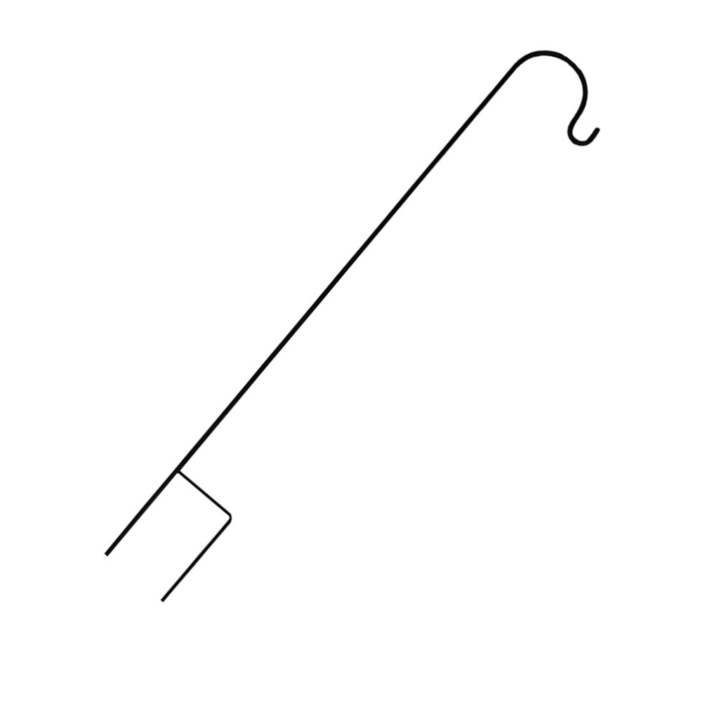 Shepherd Hooks Flowerpot Hook Garden Decoration Outdoor Plant Stand (Black)