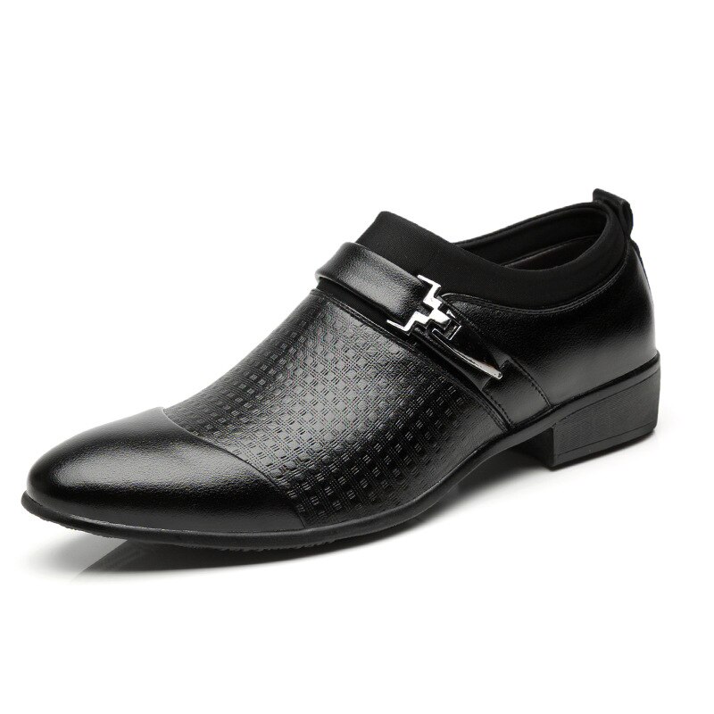 Scarpe da uomo in pelle autunno Slip On Flats Oxford Business Office scarpe da sposa formali punta a punta scarpe da uomo in pelle 669