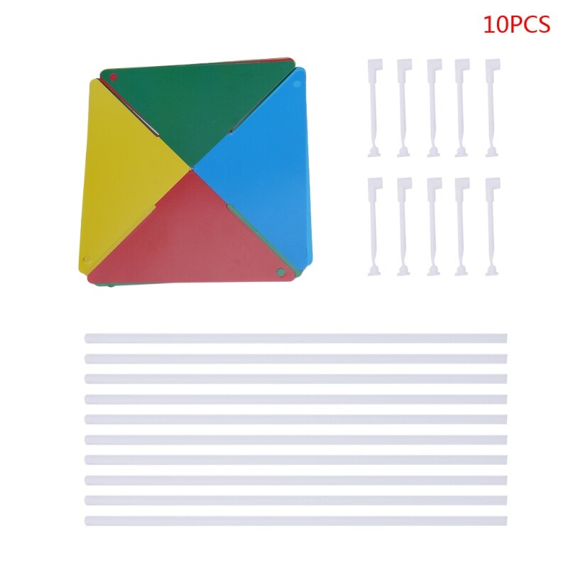 10Set Windmill Pinwheel Wind Spinner Garden Yard Art Decoration Outdoor Toys DIY XX9E: 1