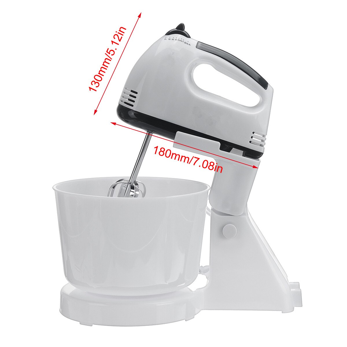 220V 100W 7 Speed Electric Food Mixer Table Stand Cake Dough Mixer Handheld Egg Beater Blender Baking Whipping Cream Machine