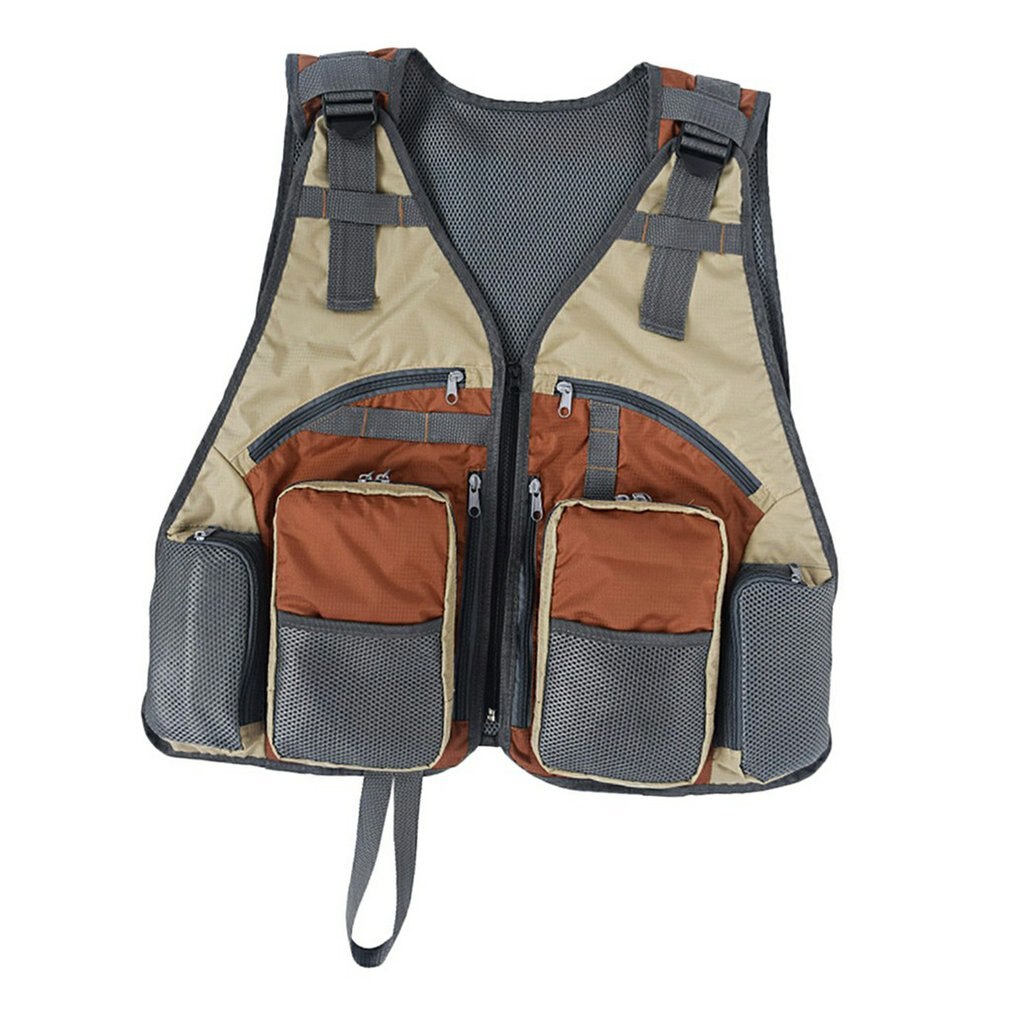 Outdoor Multi-function Multi-pocket Mesh Photography Vest Fishing Photography Jacket Lightweight Vest: Default Title