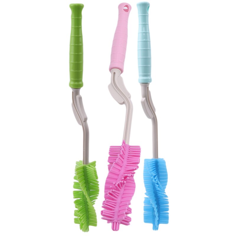 Neue Multifunktionale 360 Rotation Lange Griff Baby Flasche Pinsel Sieben Stück Set Reinigung Fütterung Flasche