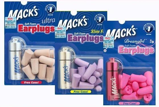 7 par macks skum öronproppar tvättbara anti-brus öronproppar öronproppar för att sova