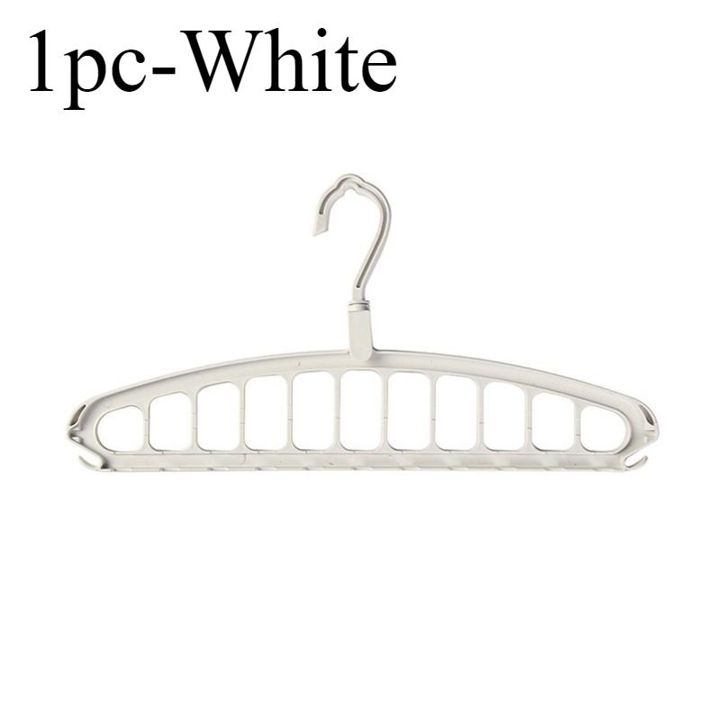 1/2pcs Space Saving Multi-Hole Clothes Hanger For Home, Dorm, And Travel-Foldable Drying Rack For TrousersShirts, And Skirts,: green