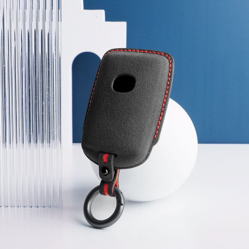 For Mazda 3 6 CX30 CX3 CX5 CX8 CX9 MX30 Car Key Case Remote Cover Shell Suede Alcantara Keychain Leather Protector Accessories