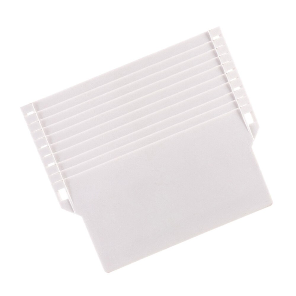 10PC 89MM Vertical aveugle blanc fond poids lattes Portable en plastique plaque inférieure PVC Vertical aveugle raccords rouleau accessoires: Default Title