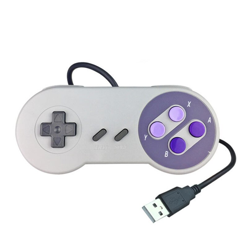 Various Models Joysticks Retro Game Console Accessories 7-hole 9-hole Micro-USB Mini-USB Adapter Controller Gamepad Joystick: USB-Jack-Purple