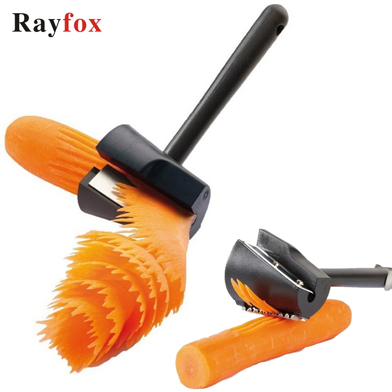 Kitchen Gadgets Vegetable Slice Grater Stainless Steel Carrot Peeler Fruit Carving Decoration Tool Kitchen Accessories