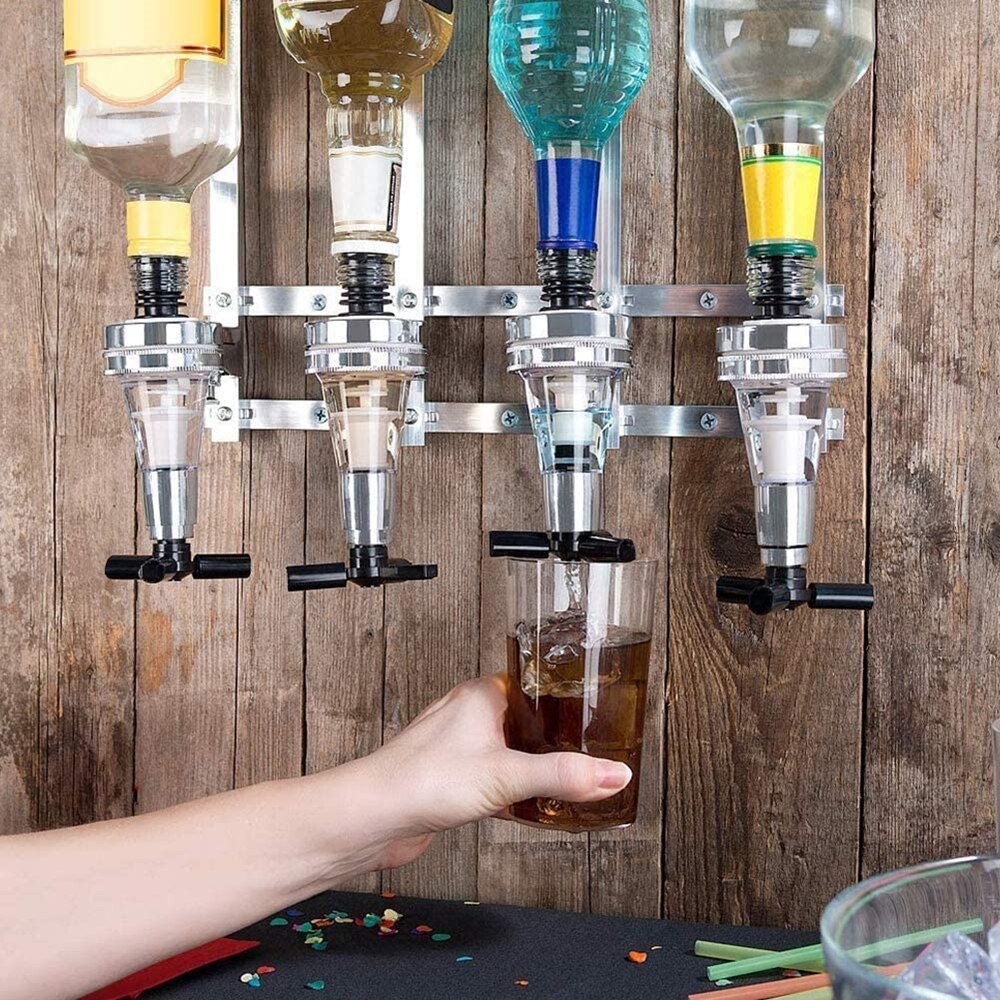 Distributeur de liqueur mural 1-6 bouteilles, support pour Cocktail, vin, bière, Bar, distributeur de boissons, séparateur d&#39;alcool