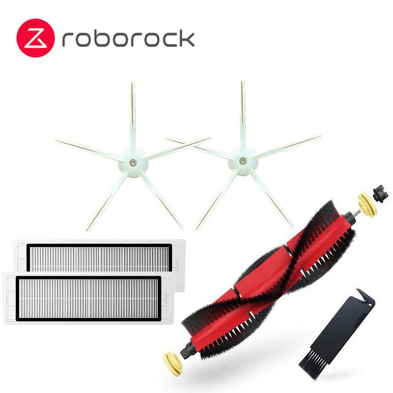 Originele Roborock Accessoire Pack Van Wasbaar Filter, Borstel, mop Voor Roborock S50 S51 S55 S6 S5 Max & Xiaomi 1 1 S & Xiaowa