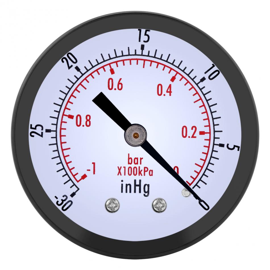 Newstyle manomètre à vide d'air manomètre à huile d'eau Double échelle outils de mesure de pression 1/4 "BSPT compteur de pression hydraulique 0