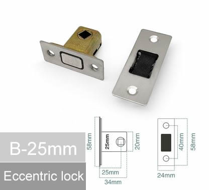 Magnetic mute magnetic lock Silent lock body Bathroom door magnetic lock core Eccentric lock Margin 22mm 25mm 30mm 35mm 40mm 50: Gold