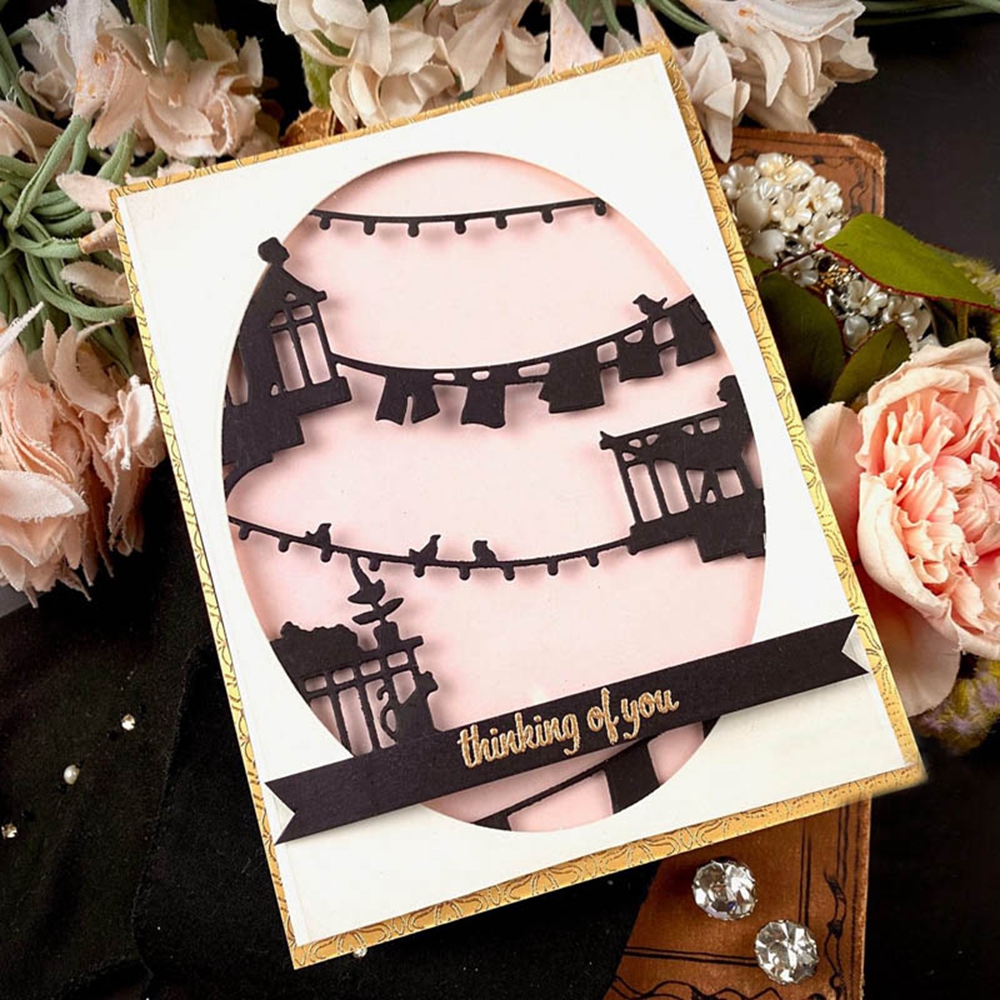 Een Warme Welkomststempel En Cutting Dies Wegwijzer Duidelijke Stempels Voor Diy Scrapbooking Decoratie Papier Ambachtelijke Albumkaarten Maken