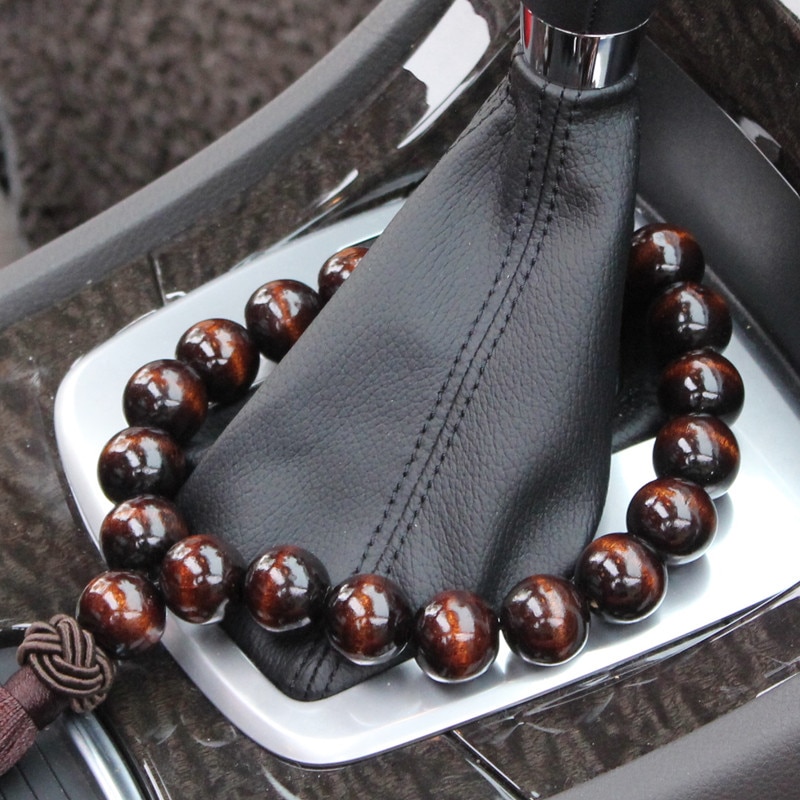 Houten Boeddha kralen auto achteruitkijkspiegel hanger ornament voor Geely Vision SC7 MK CK Cross Gleagle Fiat Punto 500 Palio argo grande