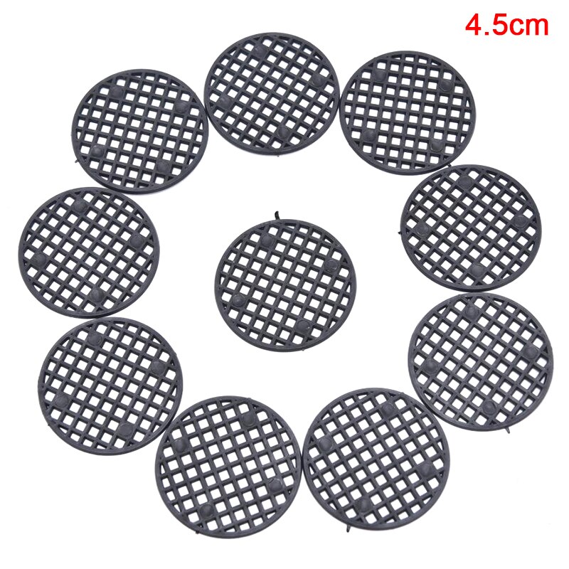 10Pcs Ronde Bloempot Mesh Pad Ademend Lekvrij Bodem Rooster Mat Met Drainage Gat Bescherming Duurzaam Bonsai Thuis: 4.5cm