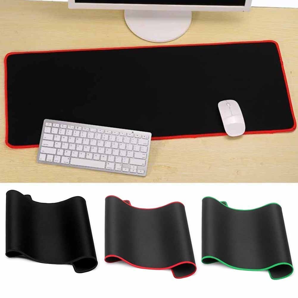 Computer Mouse Mat Color Edge Stitch Ultra Large Games Mouse Pad Mat for PC Laptop