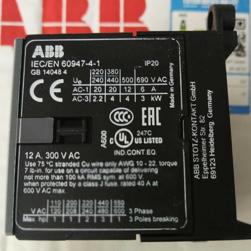 ABB B6 – mini contacteur à 3 pôles, fonctionne avec ca B6-30-10 B6-30-01