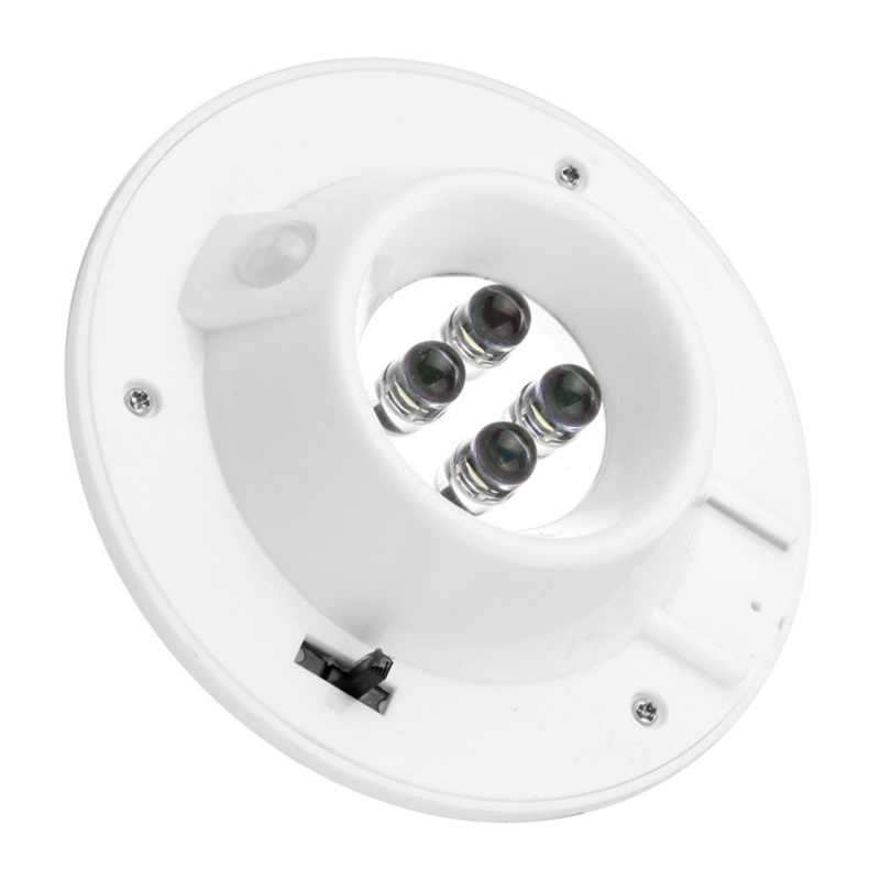 4 LED Solar Powered Gutter Light Outdoor/Garden/Yard/Wall/Fence/Pathway Lamp Solar Panel+Plastic Solar Rechargeable Light