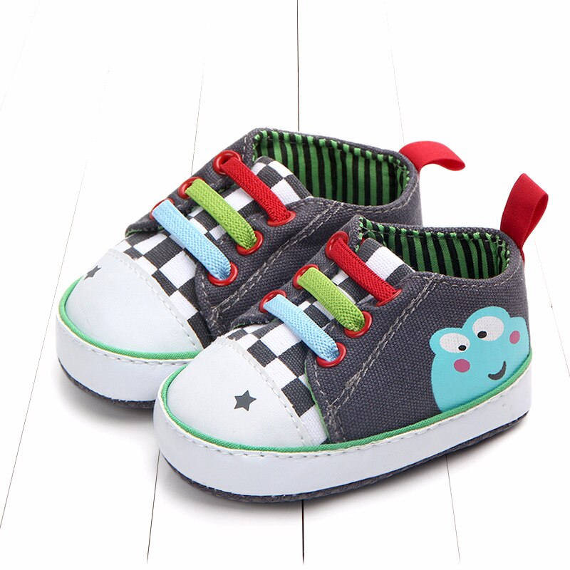 Orange Funky Style Canvas Baby Shoes