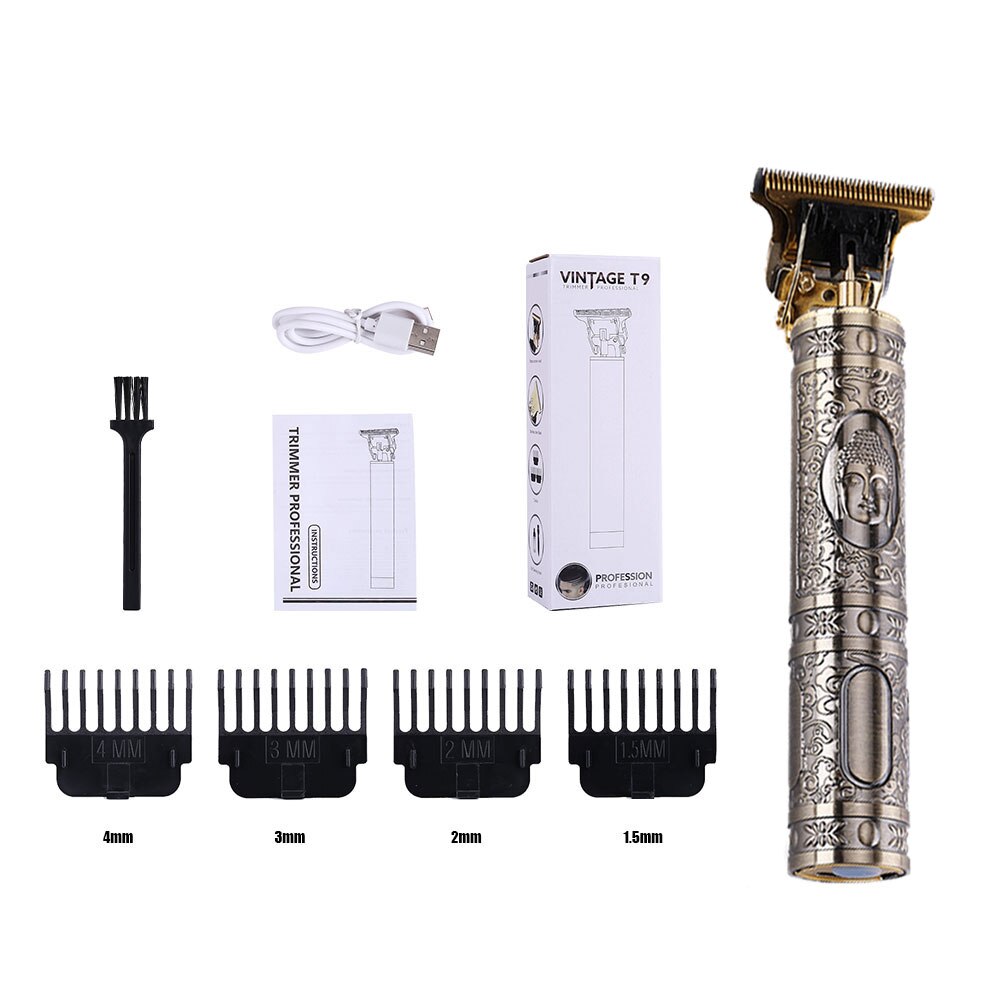 Professionelle Frisur Schneiden Aufladbare Elektrische Haarschneidemaschine Haar Bart Rasierer Mäihr Trimmer Cutter Männer Haarschnitt Maschine Tragbare: Buddha Kopf 1