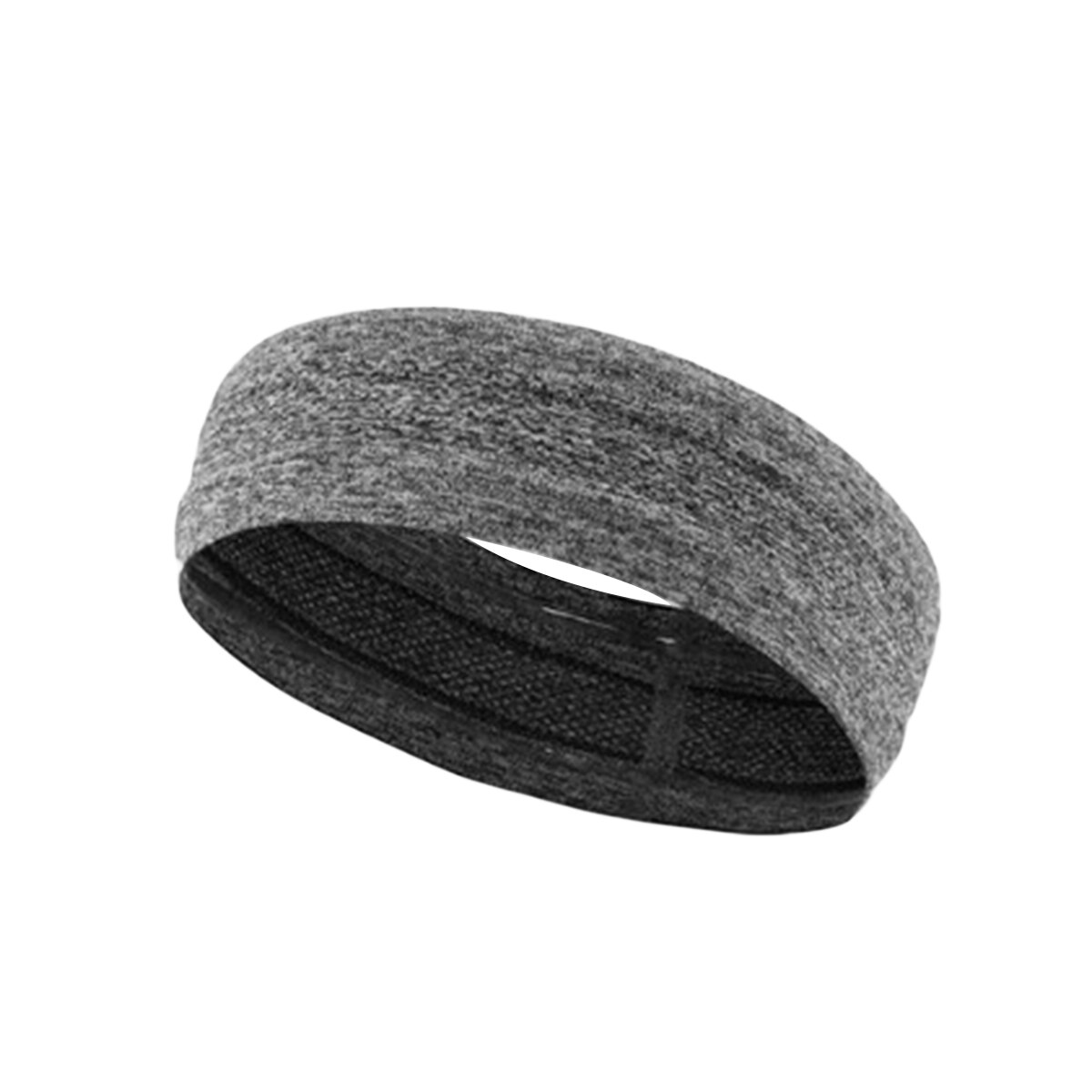 Cinta de cabeza para el sudor deportiva, banda para el sudor para ciclismo, Yoga, Fitness para hombres y mujeres, bandas para el cabello transpirables, diademas para el sudor, seguridad deportiva: Gray