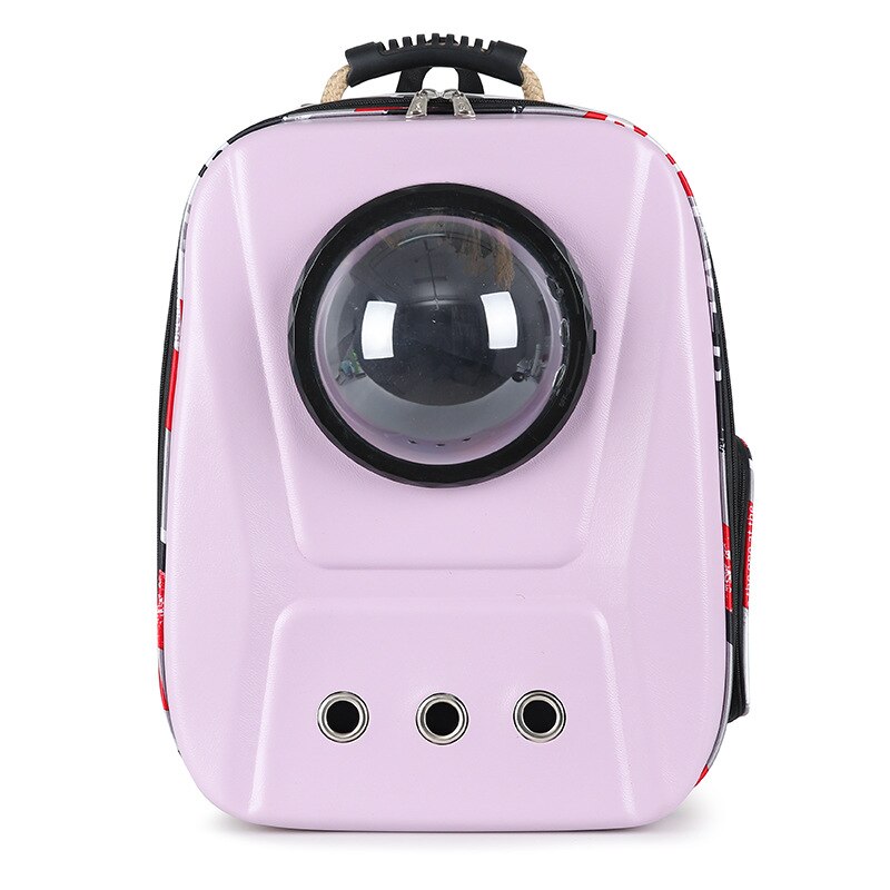 Space Capsule Astronaut Pet Cat Backpack Bubble Window for Kitty Puppy Chihuahua Small Dog Carrier Crate Outdoor Travel Bag Cave: Paars