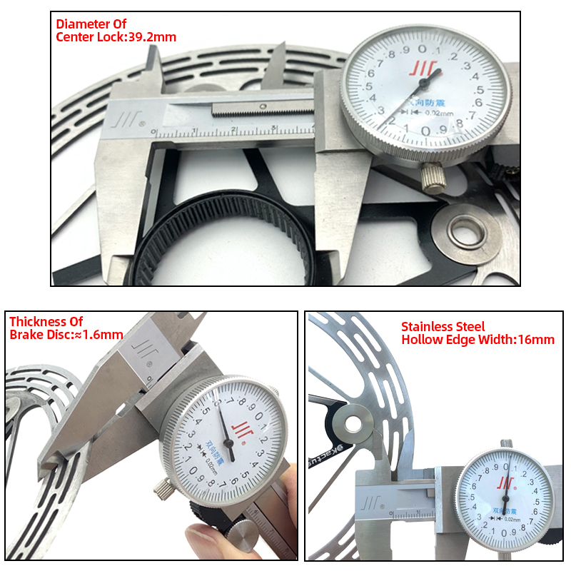 KACTUS-Freins hydrauliques pour vélo de route et VTT, disques de frein flottants, rotor creux à verrouillage central, 6 boulons, 140mm, 160mm, 180mm, 203mm
