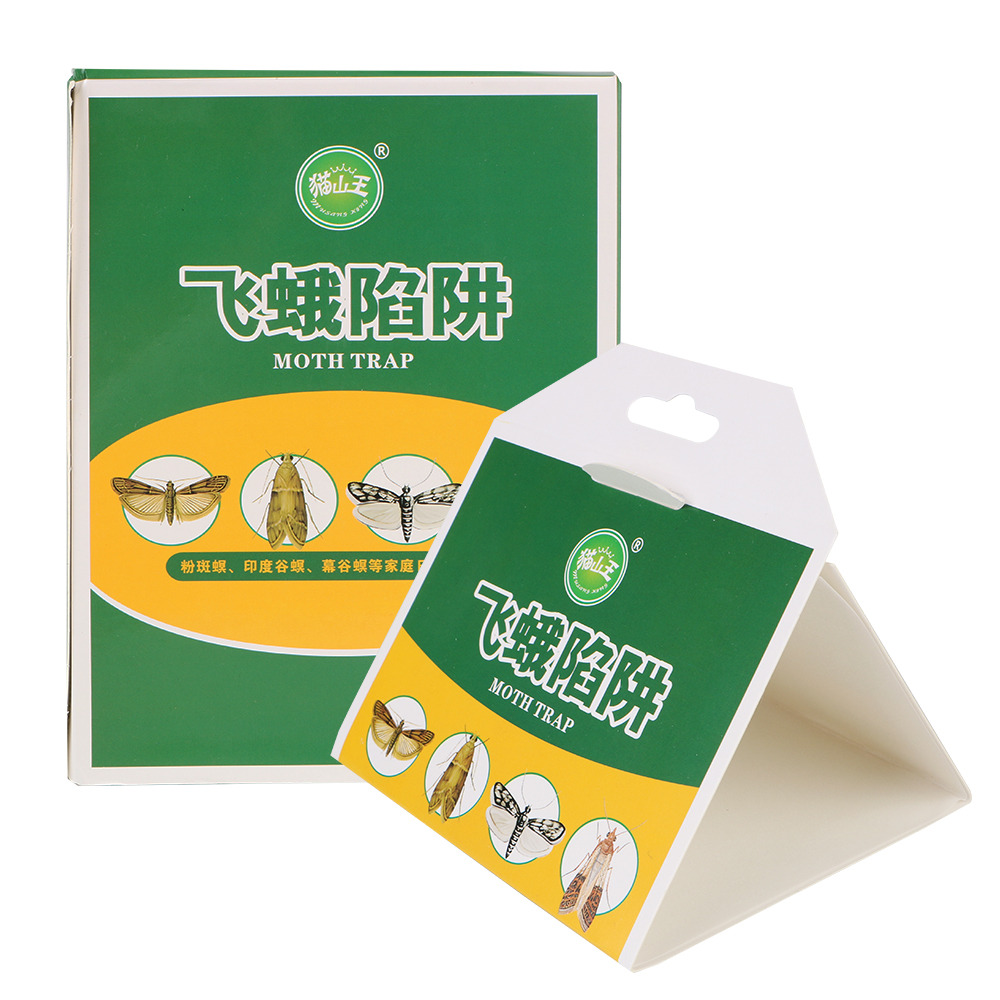 Falene feromone Killer trappola per colla appiccicosa 5 pezzi trappole per falene rifiuti di parassiti insetti volanti Catcher magico per tarme: Luce Verde