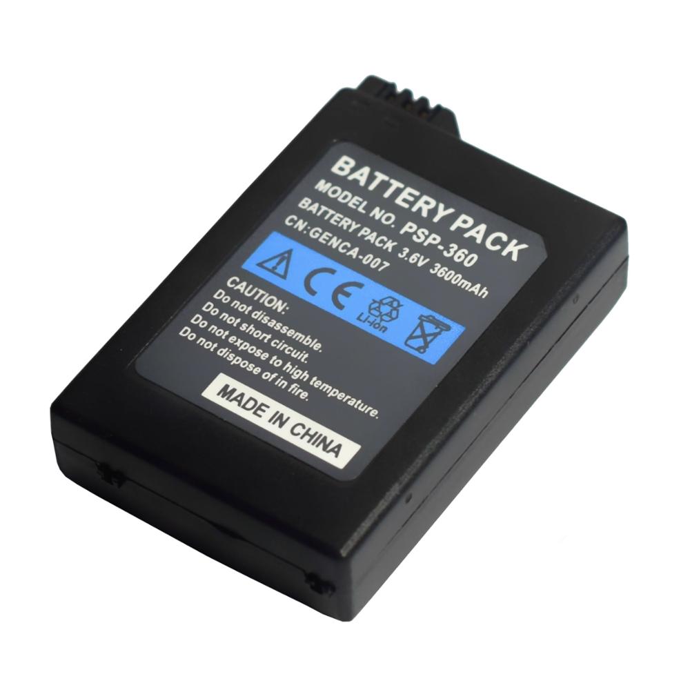 PSP1000 Battery Pack For Sony PSP-110 PSP 1000 Console Gamepad Real capacity 3600mAh 3.6V Rechargeable batteries