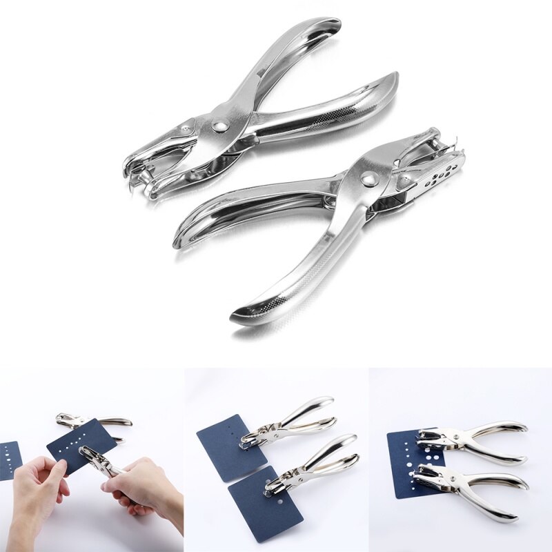 1 Pcs 6mm Metal Hand Paper Punch Craft Sheet Single Hole Puncher For Earring Necklace Scrapbooking Punches Materials Hole Size