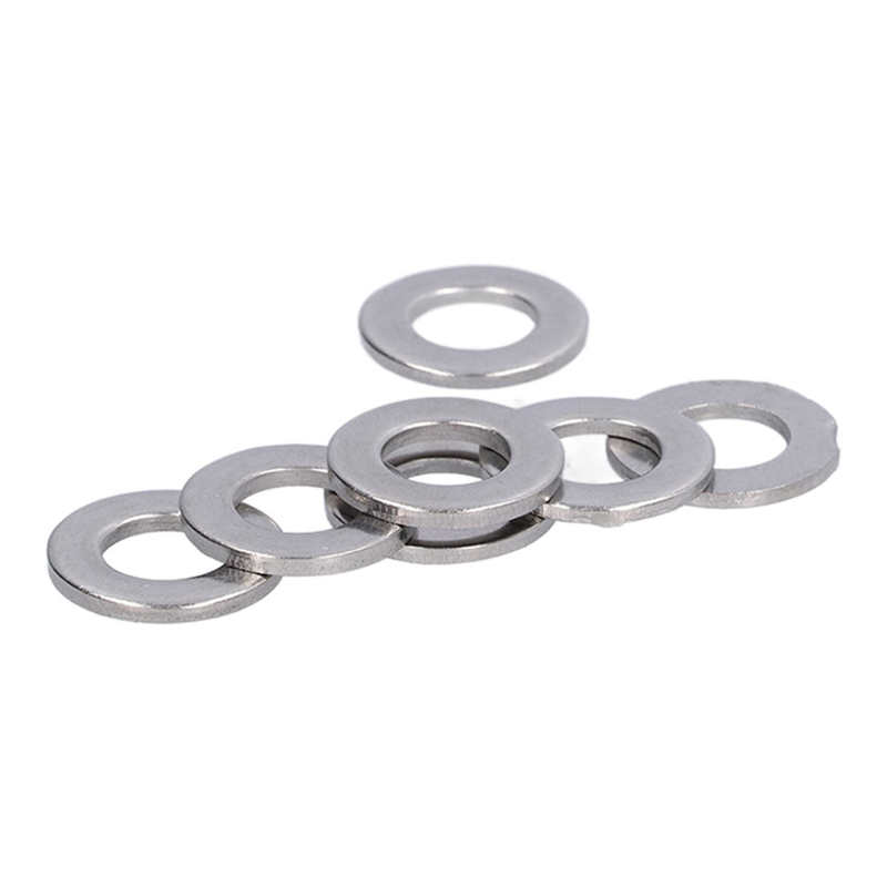 Surtido de arandelas planas de acero inoxidable, Kit de arandelas de repuesto DIN125, M2, M2.5, M3, M4, A2-70, M5, M8, M10, M12, 150 M6