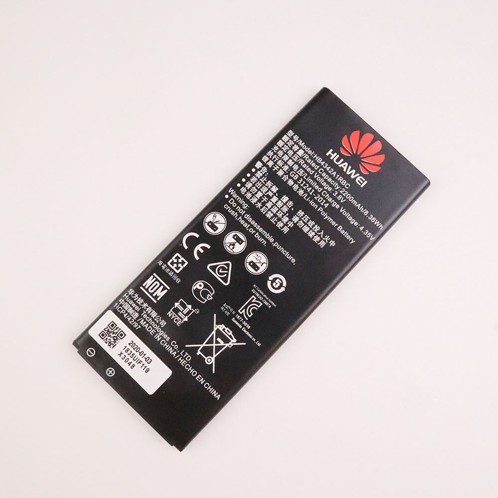 years Battery HB4342A1RBC for Huawei Y5II Y5 II 2 Ascend 5+ Y6 Honor 4A SCL-TL00 Honor 5A LYO-L21 2200mAh