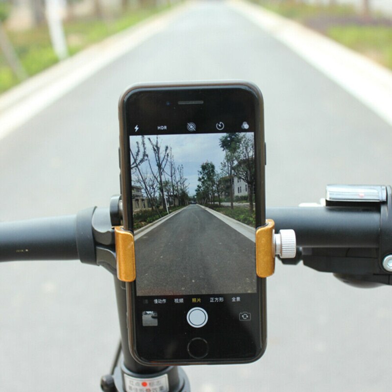Bike Mobile Phone Holder Stand Aluminum Alloy-Cycling Bicycle Bracket Anti-slip Phone Stand Phone GPS Navigation Support Bracket