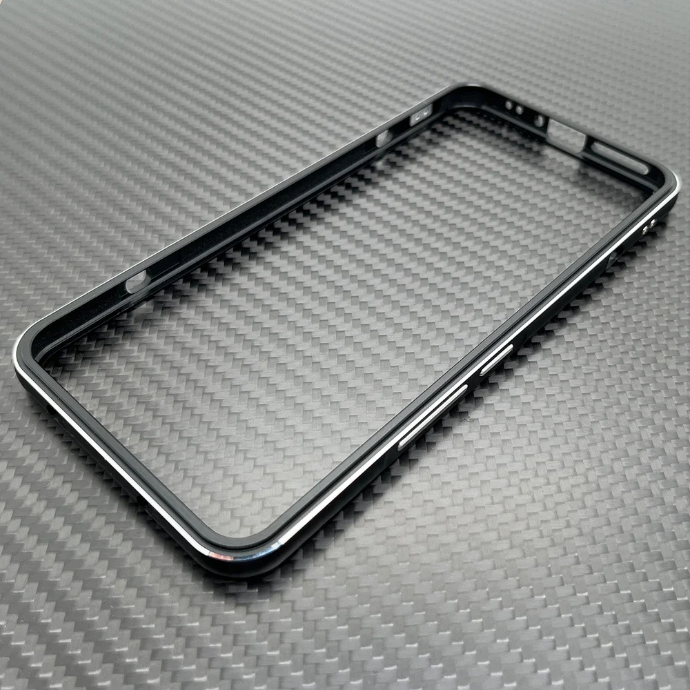 Parachoques de Metal ligero para Xiaomi 15 Pro marco de aluminio fino Mi 14 Funda antiarañazos Coque + Funda protectora de lente de cámara: PC / Negro
