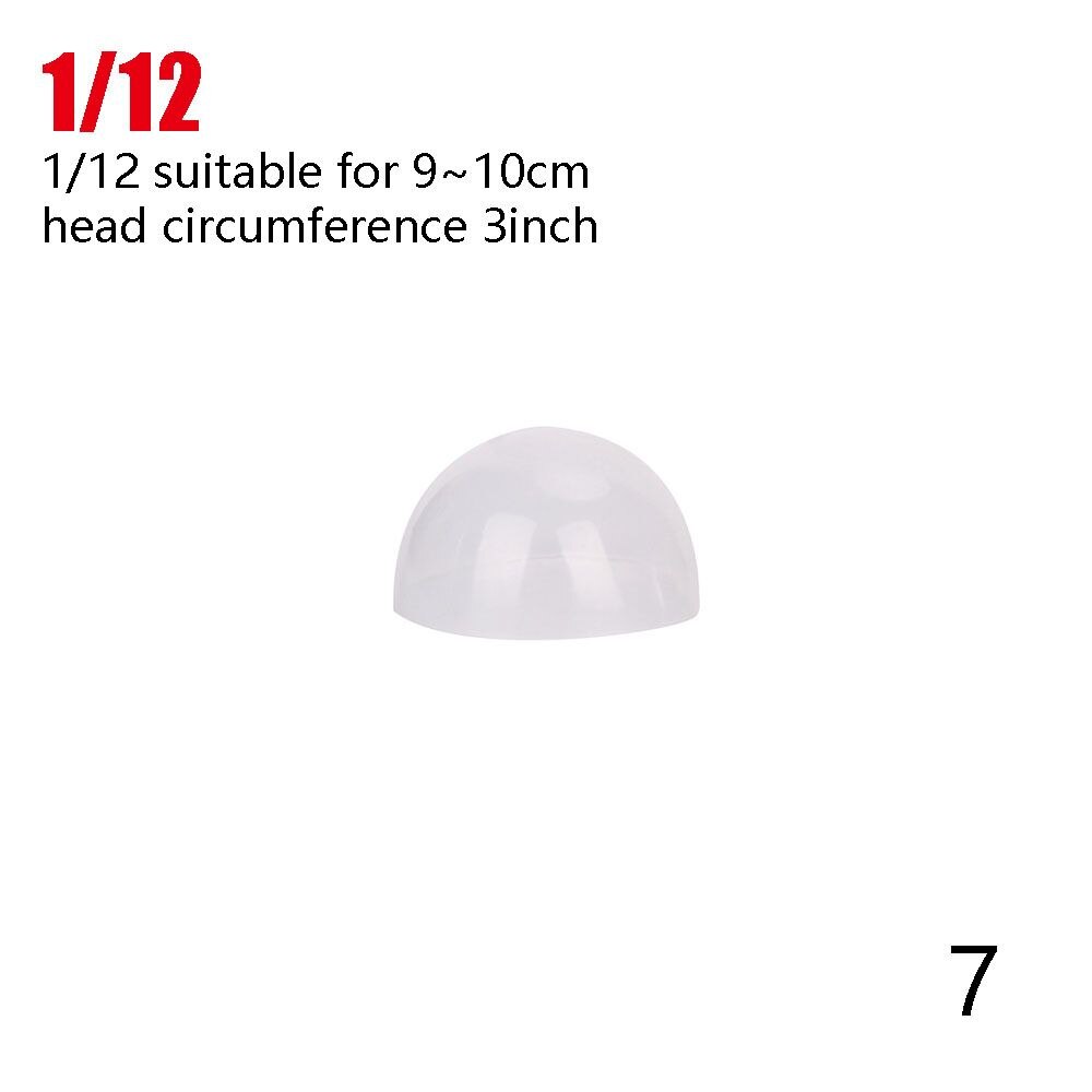 Casco de silicona para muñeca, peluca fija específica, antideslizante, antimanchas, de Gel de sílice, 1/3, 1/4, 1/6, 1/8, 1/12