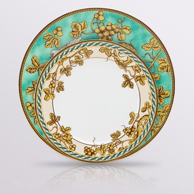 bone china plate Ceramic tableware set steak salad plate Dessert Plate saucer gold bird classic series