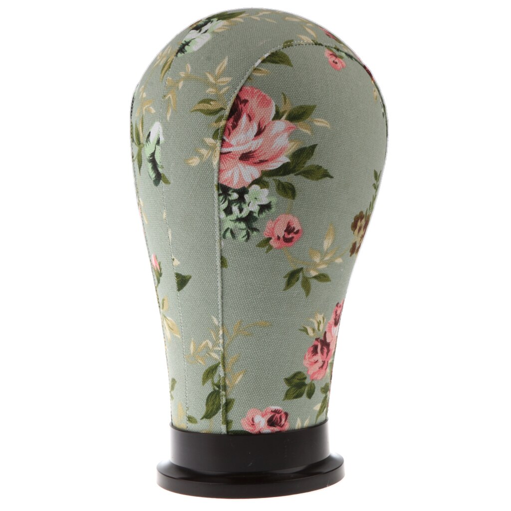 2 Stuks Bloem Mannequin Model Kurk Hoofd Canvas Blok Pruik Maken Display Houder 21 Inch