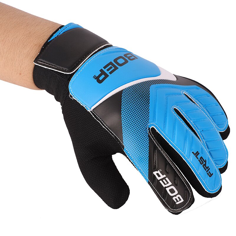 Full Finger Goalie Gloves Boys Girls Rubber Anti Slip Wrist Wrap Soccer Football Apparel Accessories For Goalkeeper