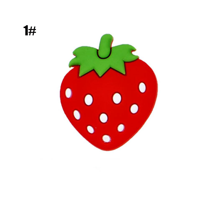 10pc naklejka magnetyczna śliczne rysunkowe owoce stereofoniczny magnesy na lodówkę magnesy na tablice dla dzieci aktywność dekoracja wnętrz