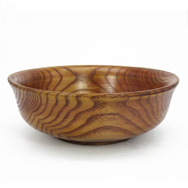 Vajilla hecha a mano, cuenco de madera con parte trasera para té, leche, cuenco tibetano mongol, utensilio de cocina: 13.5x5.5cm
