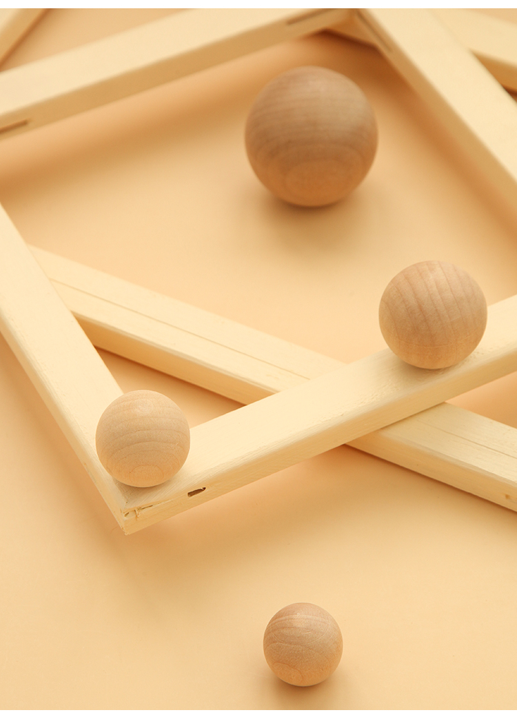Holzgriffe, runde Massivholzgriffe, verwendet für Schränke und Schubladen, Einloch-Möbelbeschläge-Griffe