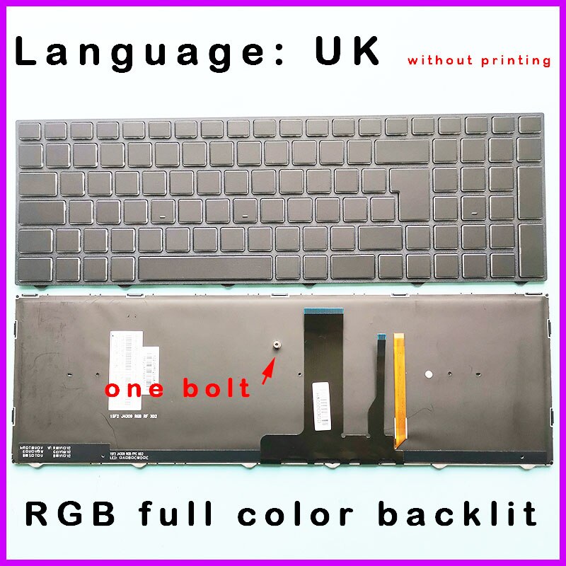 Color RGB retroiluminado teclado para Clevo P950EP6 P955EP6 P950ER P955ER P950HR P950HP6 P957HP6 P950HQ: UK version