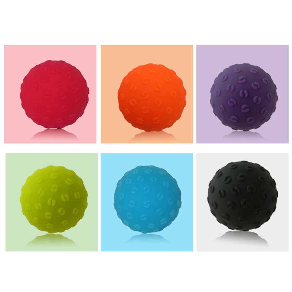 6.3Cm Fitness Hand Voet Massage Bal Yoga Gym Siliconen Zolen Egel Sensorische Training Spier Release Lichaam Ontspannende Massage Bal