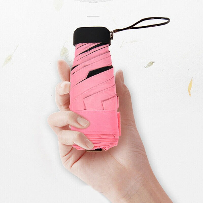 Sunny Rainny Pocket Umbrella Anti UV Mini Five-folding Windproof Lightweight Travel Women