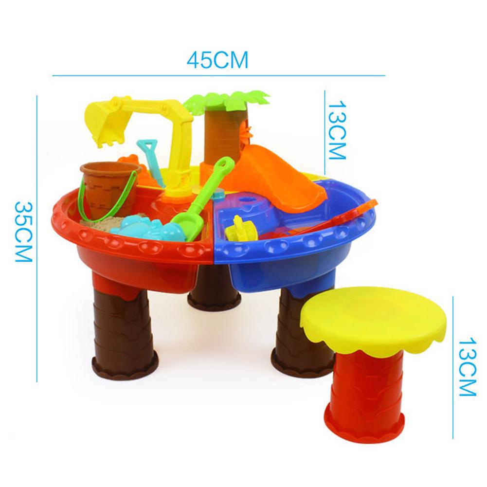 Table de plage et d&#39;eau pour enfants, ensemble de jeu pour creuser du sable, pour la piscine, coffret