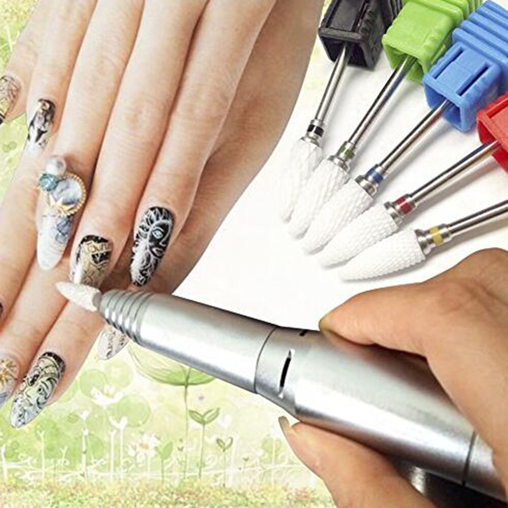 1 st keramisk spikborr (xfin+fin+medium+grov+xgrov) bit 3/32 " 5 stilar spikbits för elektriska borrspiktillbehör