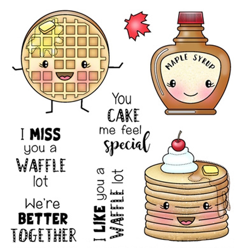 AZSG Heerlijk eten/Mooie dieren Clear Siliconen Stempel/zegel voor DIY Scrapbooking/fotoalbum Decoratieve Duidelijke Stempel lakens