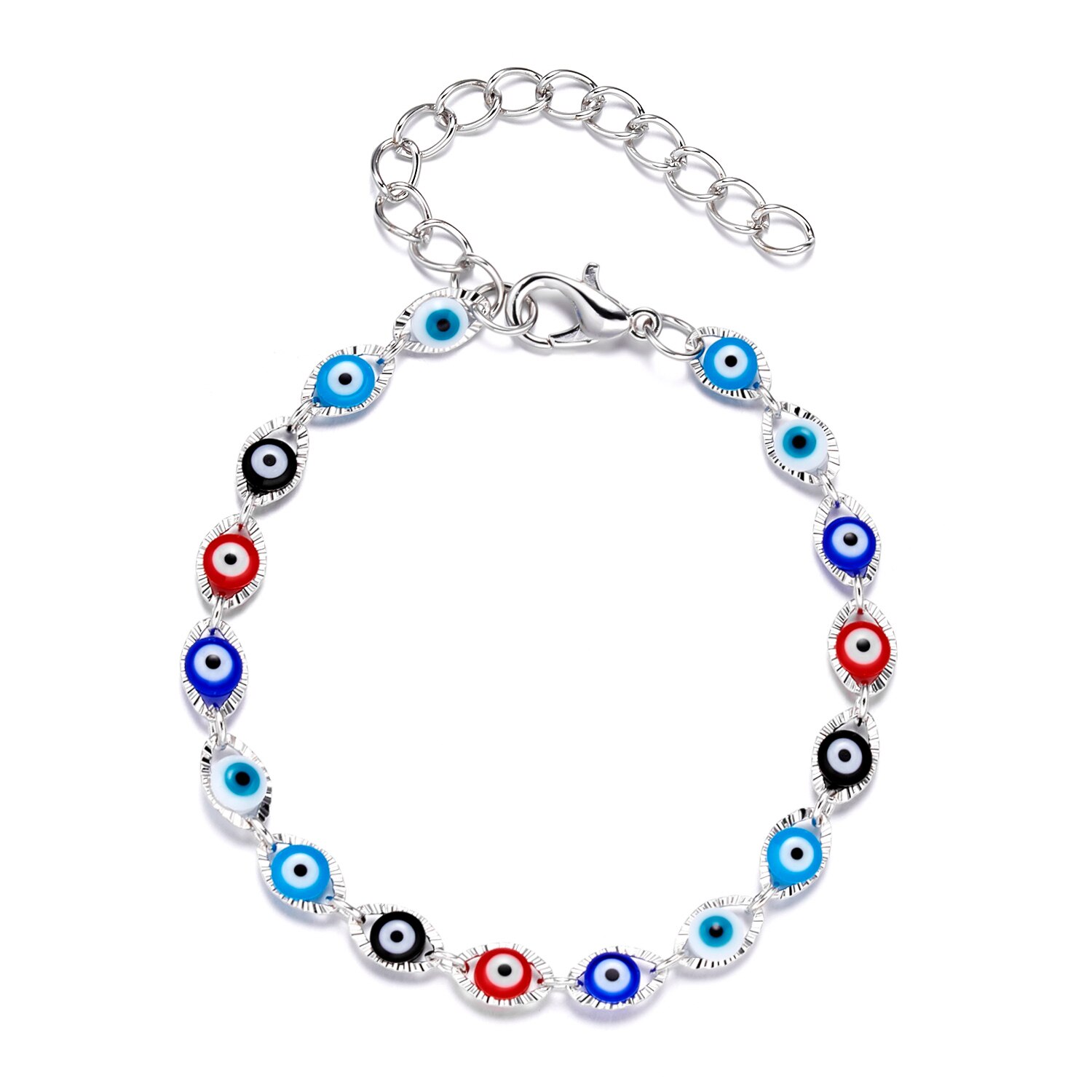 Bracelet turc porte-bonheur mauvais œil pour femmes, bijoux faits à la main avec des yeux bleus, pour Couple, amitié, fête d&#39;anniversaire,: 3