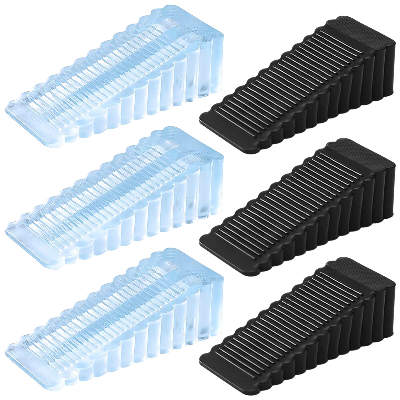 6 stuks deurstopper transparant deurkruk buffer muurbescherming silicagel deurkruk buffer muren en meubel beschermpad: 6 stuks